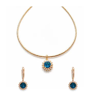Conjunto Isabella calipso bañado en oro