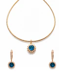 Conjunto Isabella calipso bañado en oro