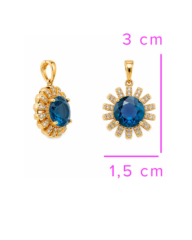 Conjunto Isabella calipso bañado en oro
