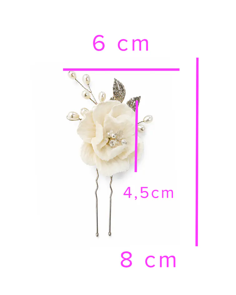 HORQUILLAS PEONIA CON HOJAS 3und.