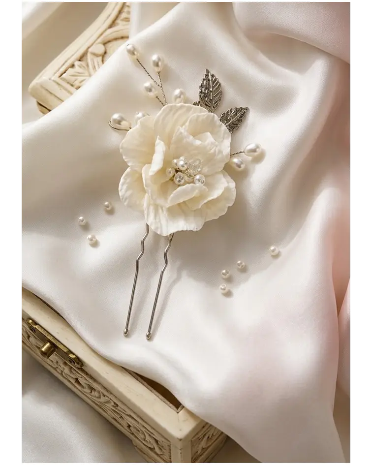 HORQUILLAS PEONIA CON HOJAS 3und.
