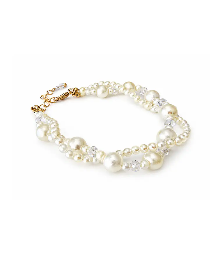 Pulsera de perla blanca cod.00010