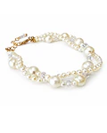 Pulsera de perla blanca cod.00010