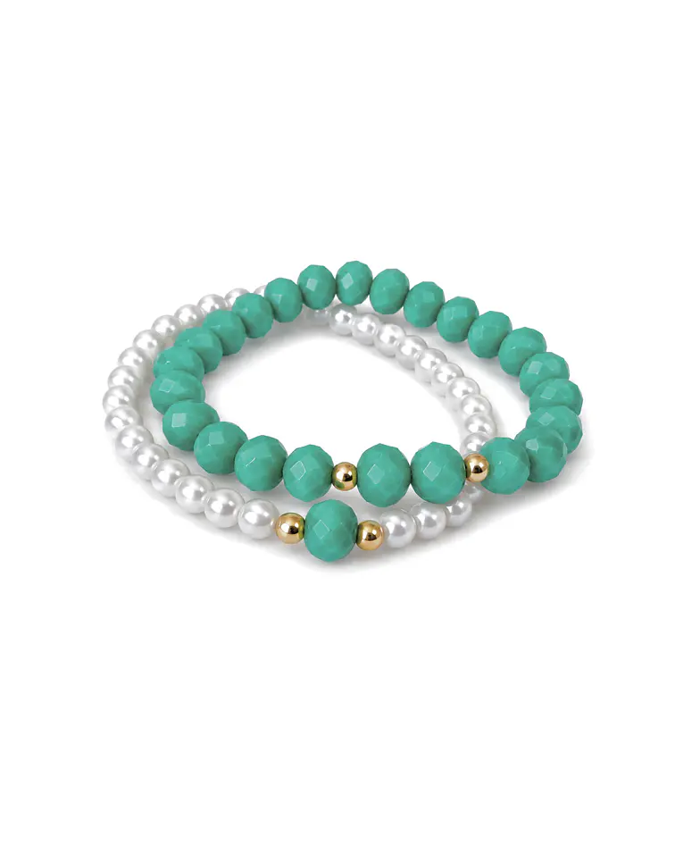 Conjunto Pulsera Verde cod.00016