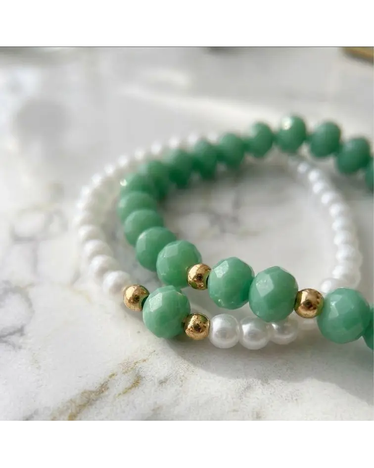Conjunto Pulsera Verde cod.00016
