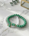Conjunto Pulsera Verde cod.00016