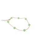 Pulseras de perla verde con cadena cod.00018