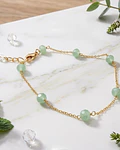 Pulseras de perla verde con cadena cod.00018