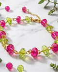 Pulseras Fucsia & Oliva cod.00019