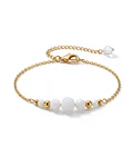 Pulsera cadena y perla blancas ﻿cod.00020