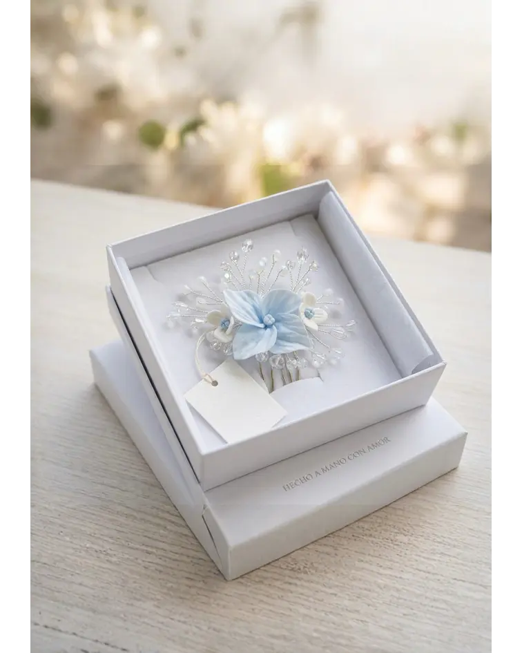 TOCADO HORTENSIA CELESTE 