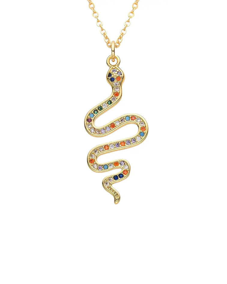 Collar Colgante de Serpiente