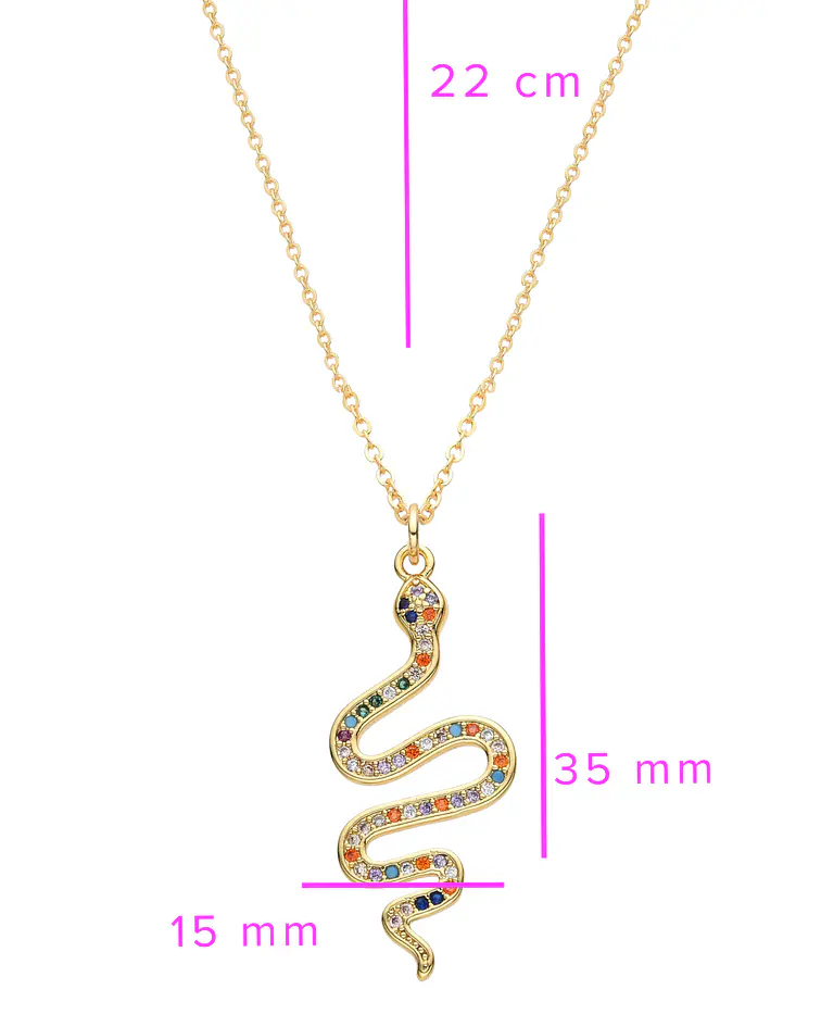 Collar Colgante de Serpiente