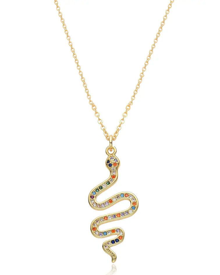 Collar Colgante de Serpiente