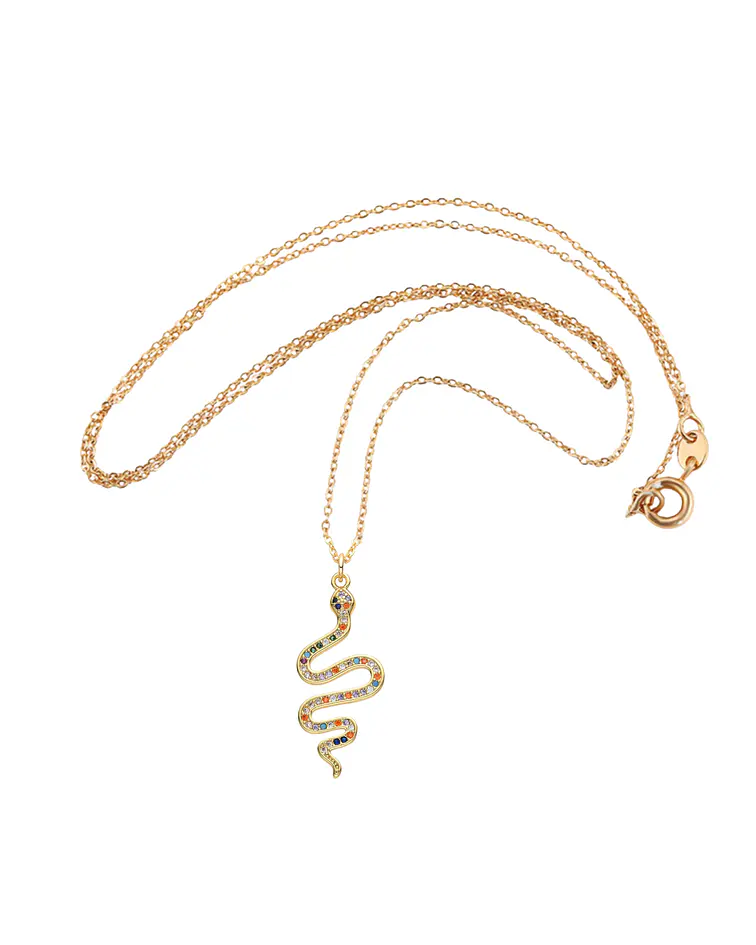 Collar Colgante de Serpiente
