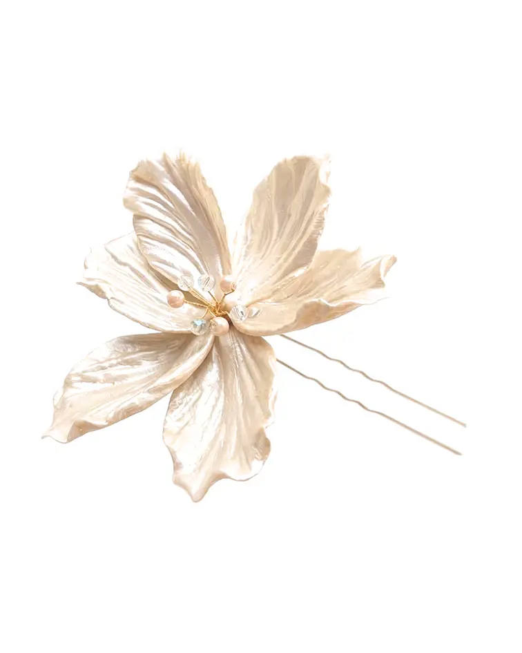 HORQUILLA MAGNOLIA MARFIL PERLADO