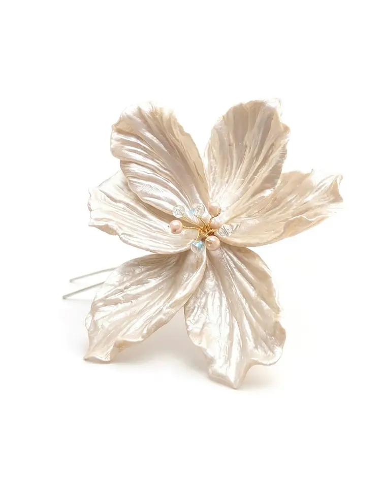 HORQUILLA MAGNOLIA MARFIL PERLADO