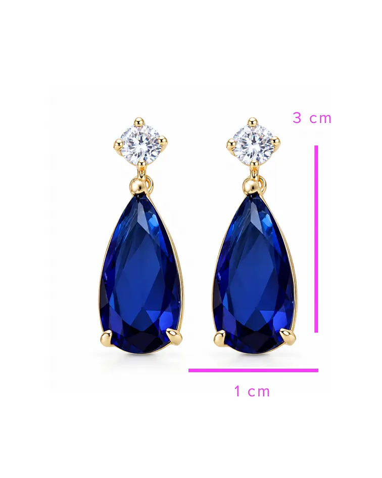 AROS KELLY AZUL PIEDRA 