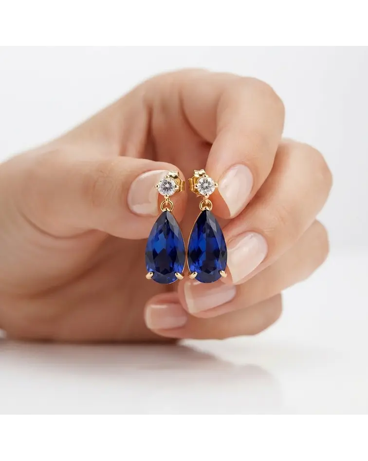 AROS KELLY AZUL PIEDRA 
