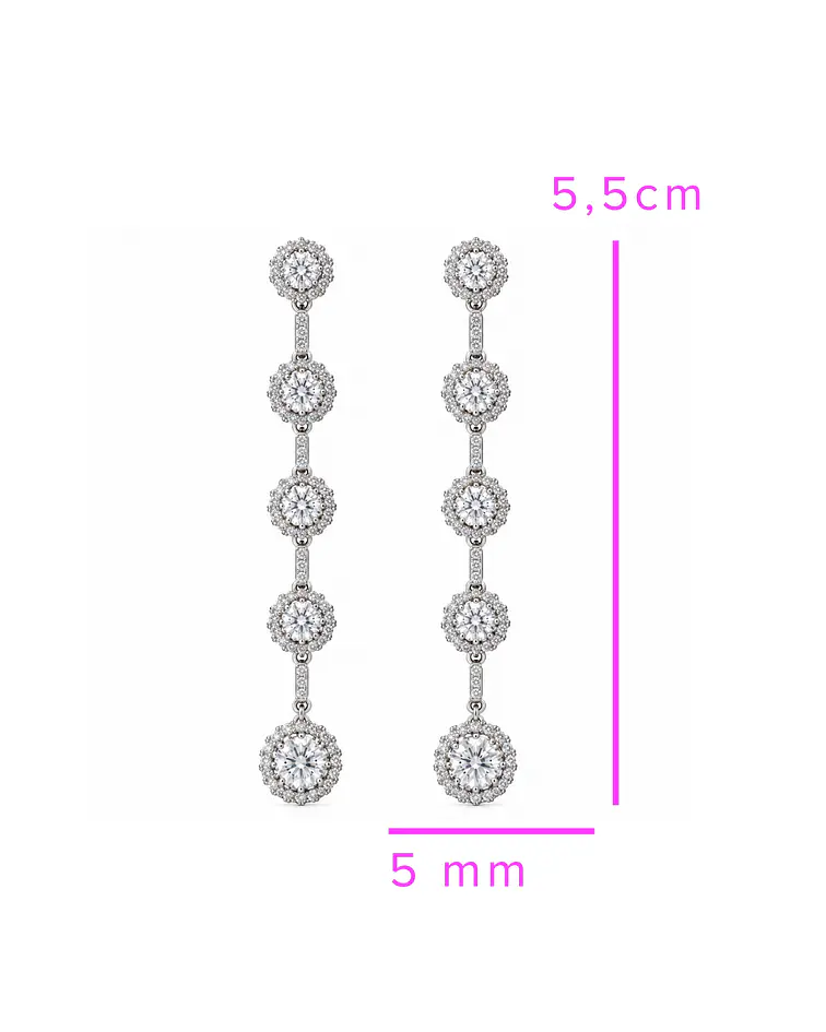 AROS COLGANTES ISABELLA PLATINO