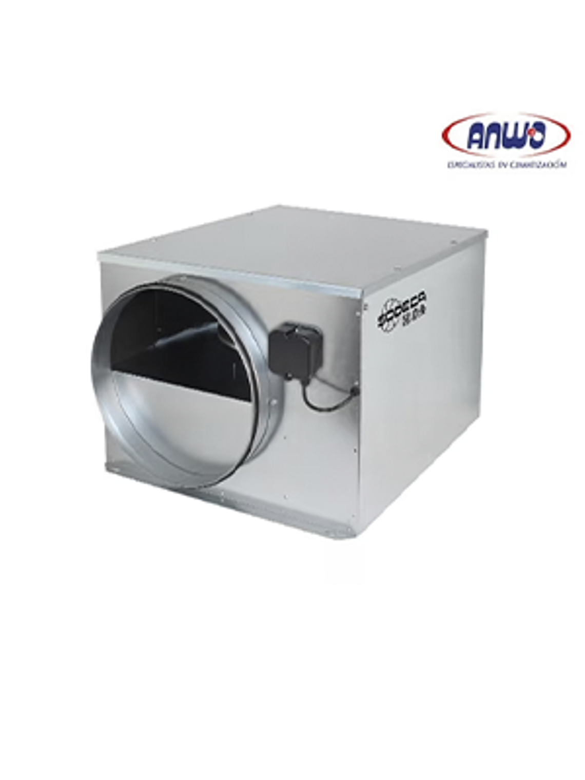 EXTRACTOR CENTRIFUGO EN LINEA BAJO NIVEL DE RUIDO CONEXIÓN 400MM 220V 1350 RPM QMAX 2176M3H 1