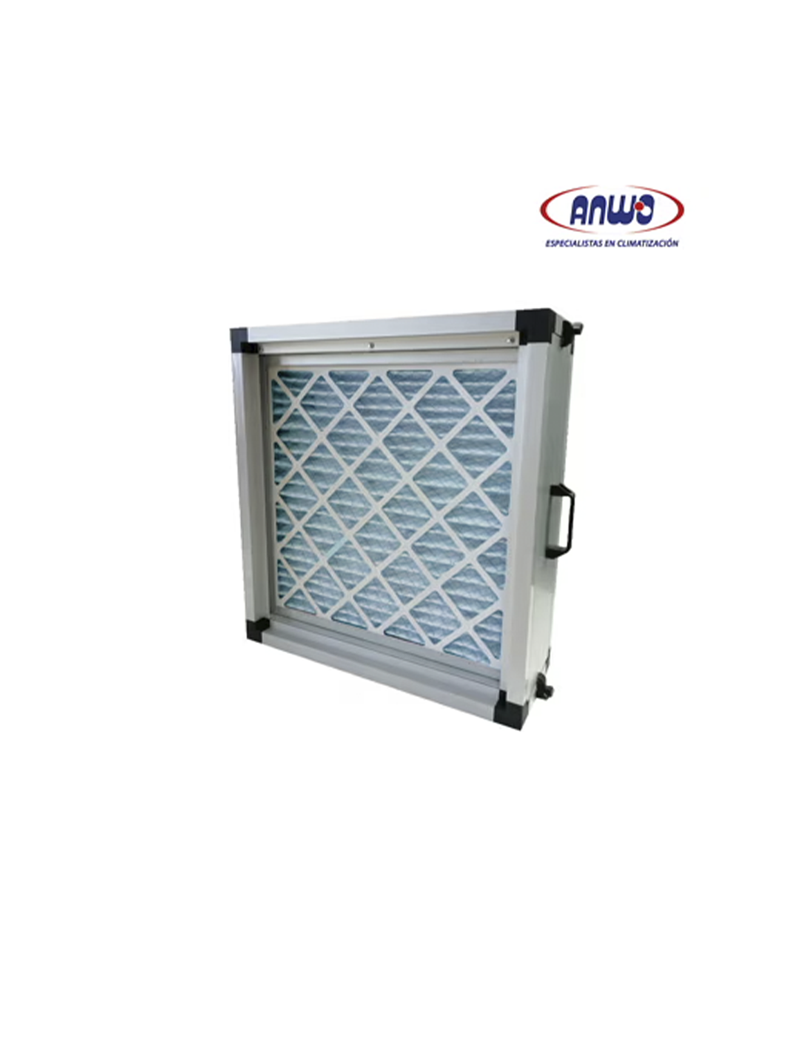 GABINET PORT FILTRO ALUM ARREGL 1X1 - 4 ET 24x24x2-24x24x2-24x24x2-24x24x4 DIM NOM-73.5x73.5x40CM 1