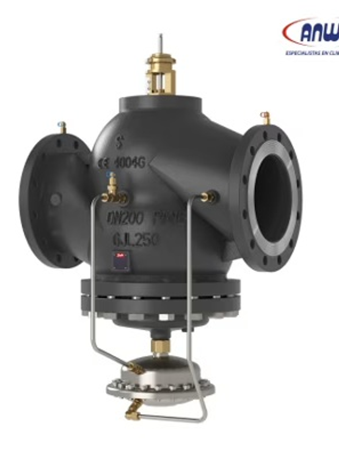 VALVULA DE EQUILIBRIO HIDRAULICO AB-QM FLANGE CON TOMAS DE PRESION 112000-280000 L/H DN250 1