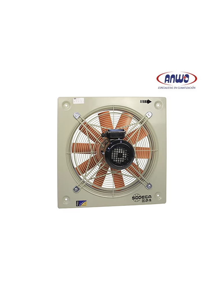 HELICOIDAL MURAL HELICE DE PLASTICO CON REJILLA PROTECCION EN SUCCION MOTOR 220V QMAX 3681M3H 1