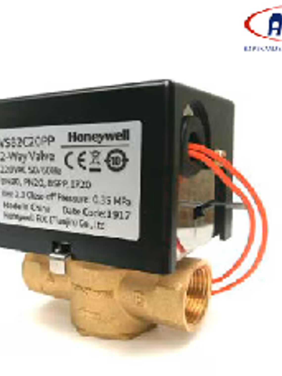 VÁLVULA FANCOIL HONEYWELL, RETORNO POR RESORTE 1/2 , TRES VÍAS, CONEXIÓN POR SURTIDOR 1