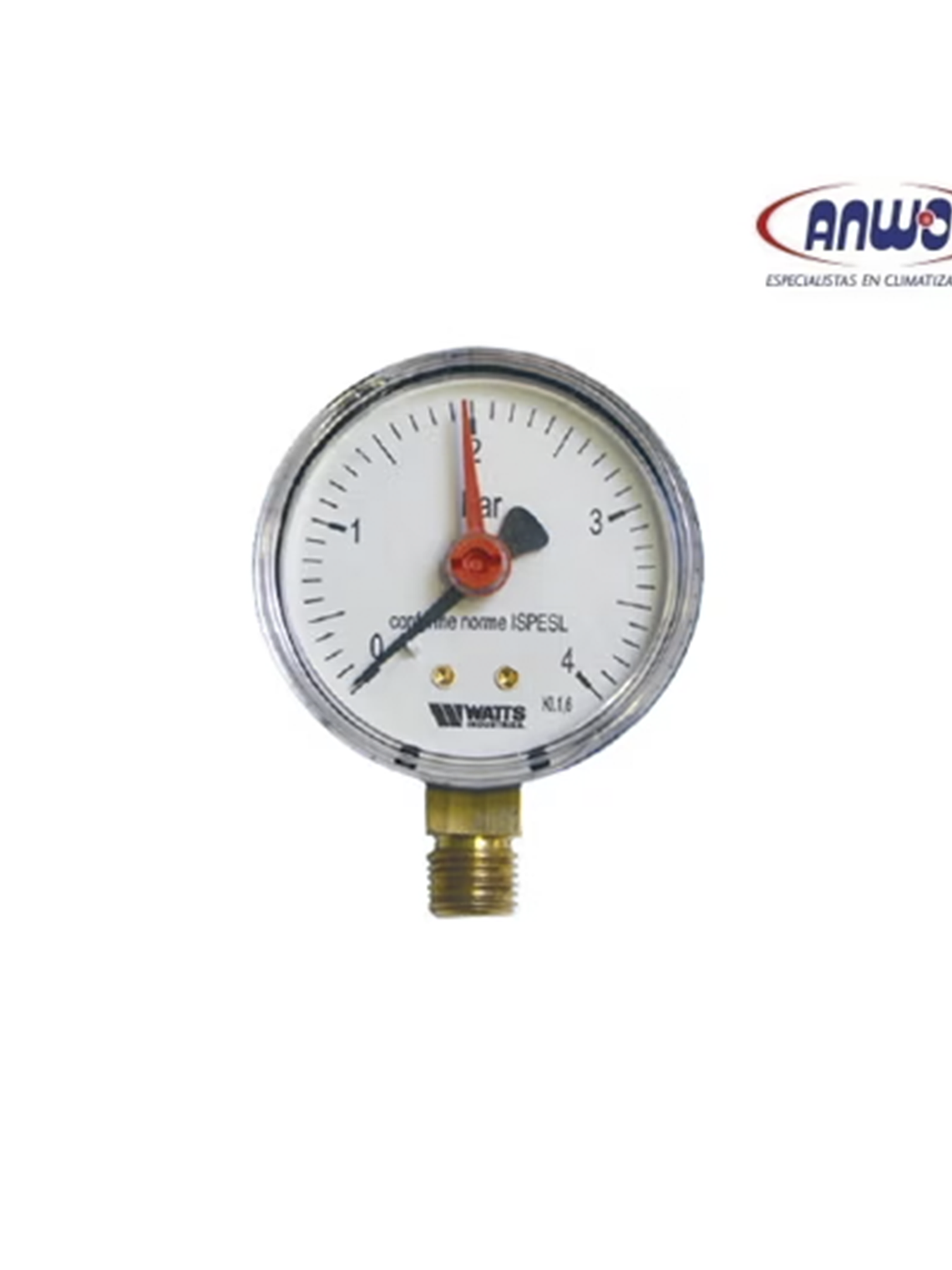 MANOMETRO D.63 1/4 0-16 BAR 1