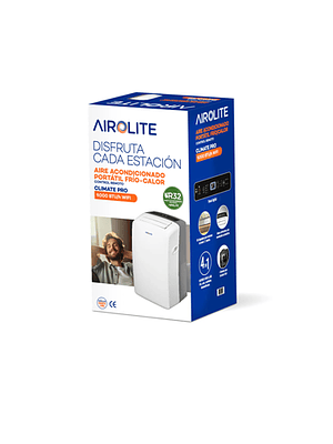 AIRE ACONDICIONADO PORTÁTIL AIROLITE CLIMATE PRO- 9000 BTU WIFI