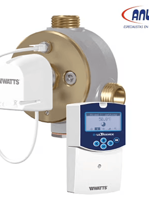 VALVULA MEZCLA ACS TERMOSTATICA 3 VIAS E-ULTRAMIX 2 HE 30-70°C ANTI-LEGIONELA