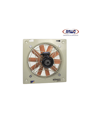 HELICOIDAL MURAL HELICE DE PLASTICO CON REJILLA PROTECCION EN SUCCION MOTOR 380V QMAX 5161M3H