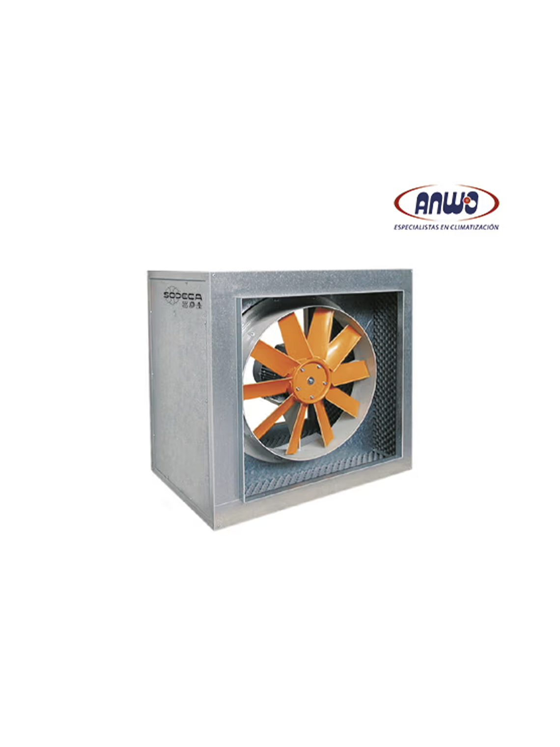 VENT HELICOIDAL EN CABINA CJHCH-63-4T-1 HELICE PLASTICA TRAB. VERT-HORIZONTAL 380V QMAX 14143M3H 1