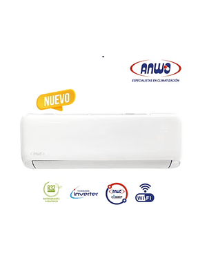 ANWO SPLIT MURO ECOFLOW 9.000 BTUH INVERTER R32