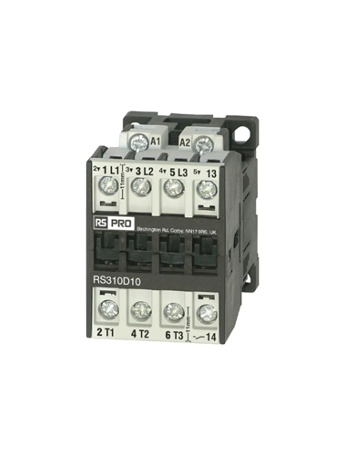 Contactor RS PRO de 3 polos, 18 A, bobina 110 V ca, 7,5 kW 1