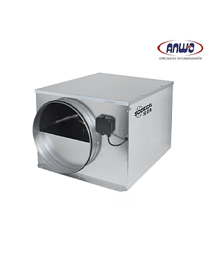 EXTRACTOR CENTRIFUGO EN LINEA BAJO NIVEL DE RUIDO CONEXIÓN 150MM 220V 2250 RPM QMAX 490M3H