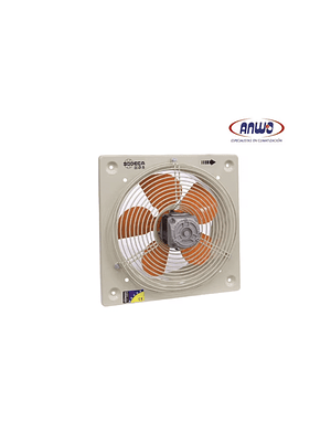 HELICOIDAL MURAL HELICE 30CM EN CHAPA DE ALUMINIO CON REJILLA PROTECCION MOTOR 200V QMAX 1341 M3H