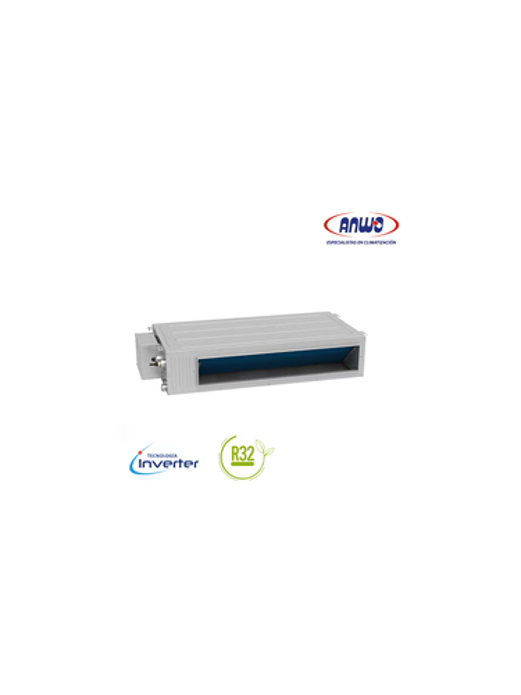 AIRE ACONDICIONADO SPLIT DUCTO BAJA SILUETA 24.000 BTUH INVERTER R32 1