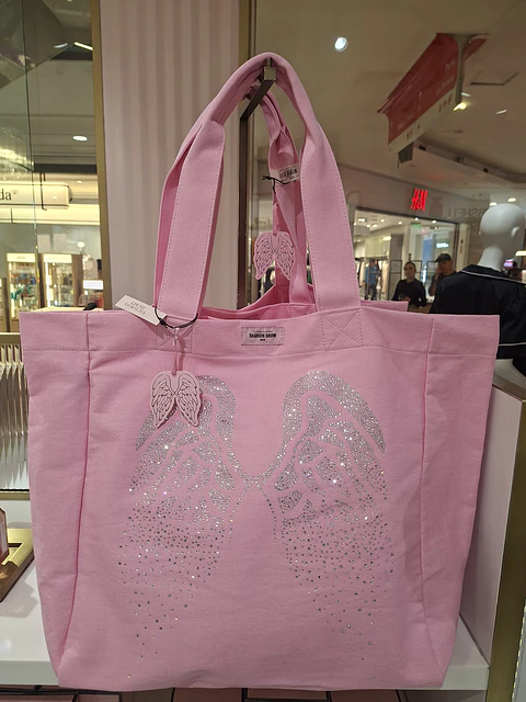 Bolso lona con broche Fashion show 2026