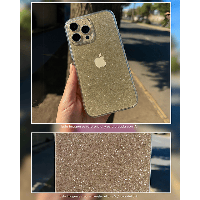 Skin Glitter + Case iPhone 