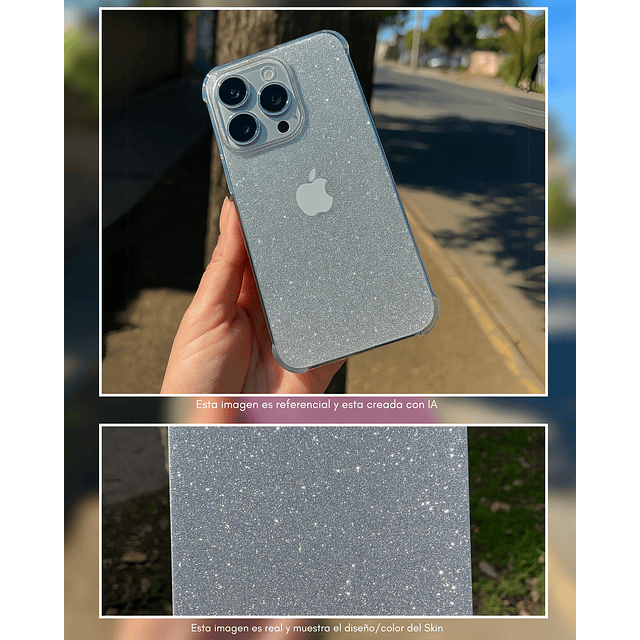 Skin Glitter + Case iPhone 