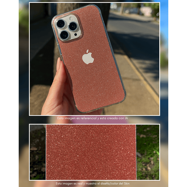 Skin Glitter + Case iPhone 