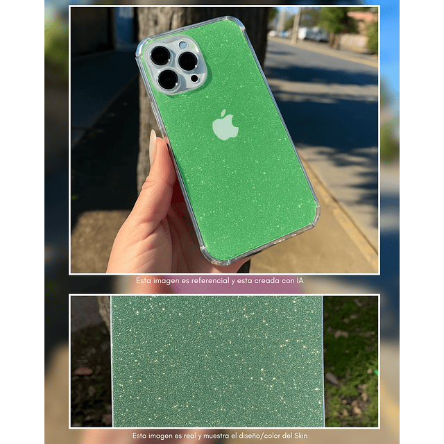 Skin Glitter + Case iPhone 