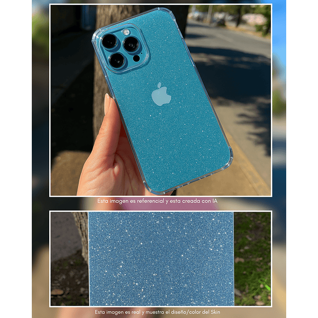 Skin Glitter + Case iPhone 