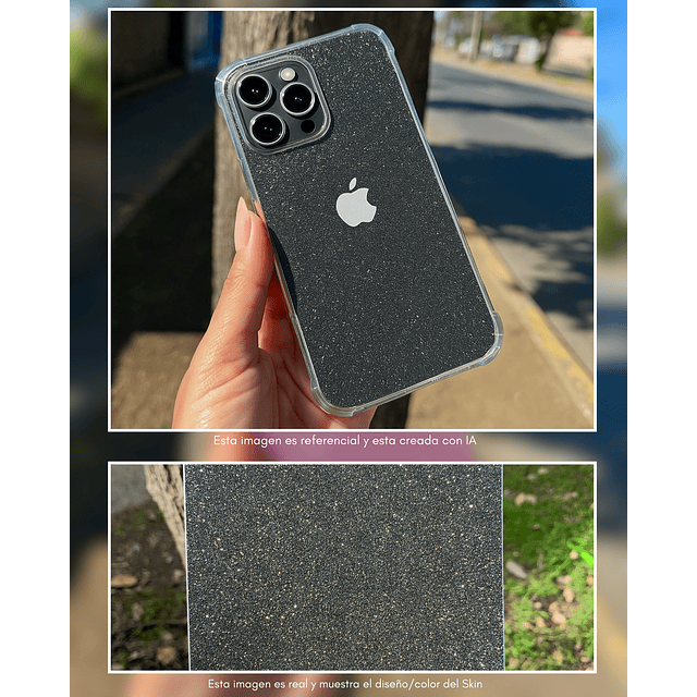 Skin Glitter + Case iPhone 