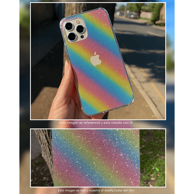 Skin Glitter + Case iPhone 