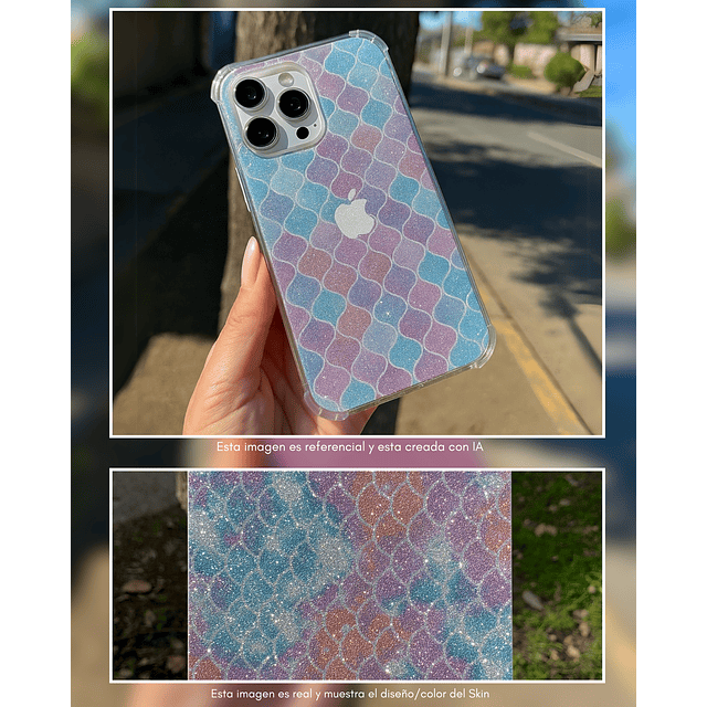Skin Glitter + Case iPhone 