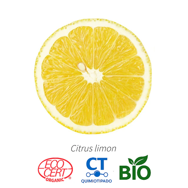 Aceite Limón BIO - CT Limonene INCI: Citrus limon (L.) Burman f.