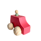Autito de madera - rojo - Miniatura 2